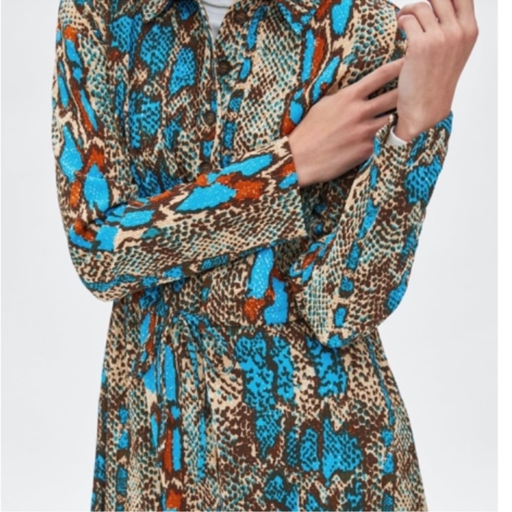 Zara Trafaluc snake print dress